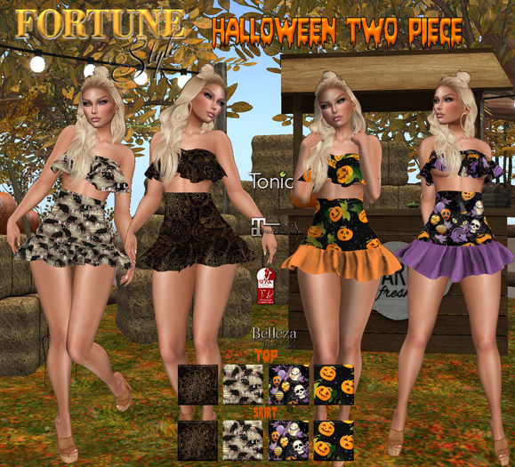 Fortune Halloween 2 Piece Outfit