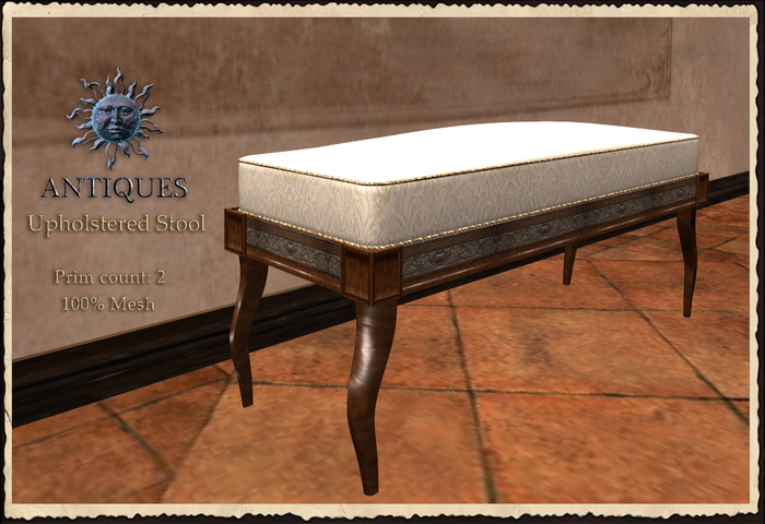 ANTIQUES*UpholsteredStool