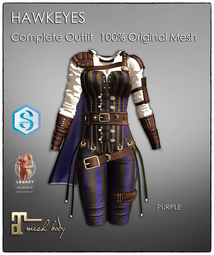 [JANGKA]HAWKEYES Outfit PURPLE - ADD ME