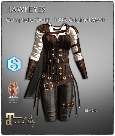 [JANGKA]HAWKEYES Outfit BLACK - ADD ME