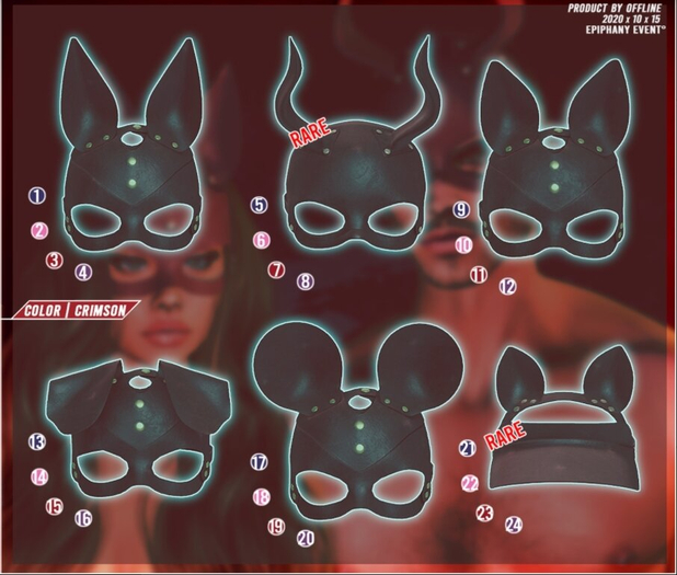 23. "Off-Line" x Visor / Crimson / REZ ME / RARE