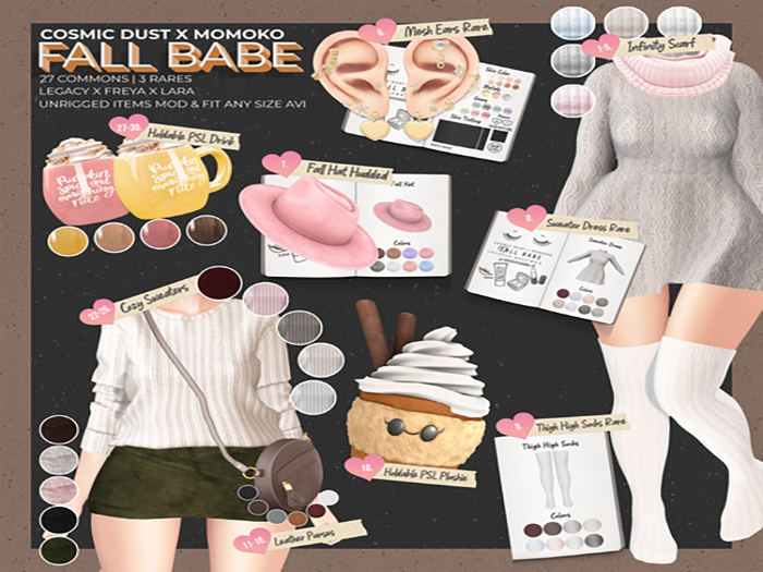 [CDxM]  - Fall Babe Mesh Ears RARE