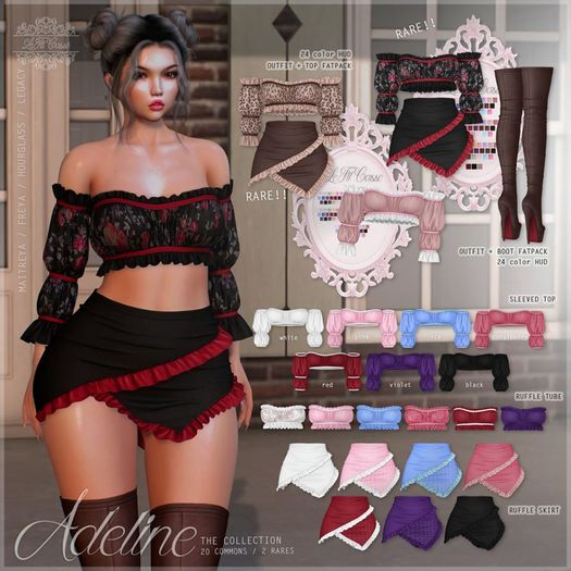 {le fil casse} Adeline Ruffle Tube Legacy Ice Dot