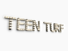 [Px] "TEEN TURF" Illuminated Light Bulbs Sign