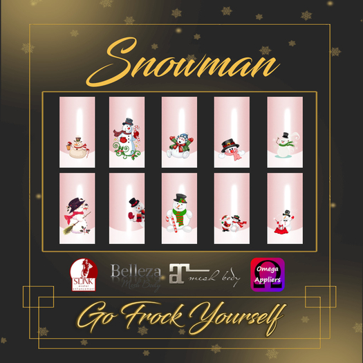 GFY-Snowmen Nail Appliers {Wear Me}