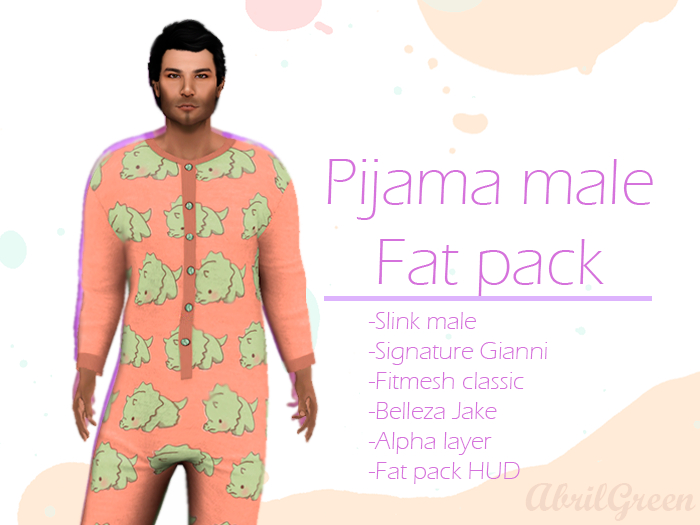 Pijama Male Fat pack **Abril**