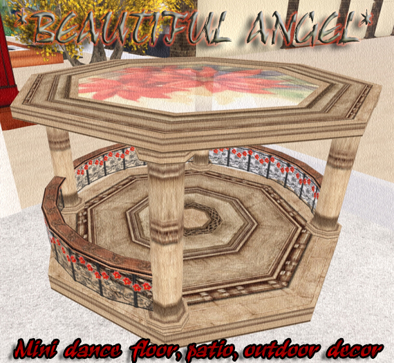 Mini dance  floor, patio, decor