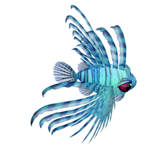(7S) Rare Fish: Blue Lionfish