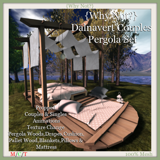 {Why Not?} Dalnavert Couples Pergola Set-Boxed