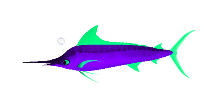 (7S) Rare Fish: Blacklight Marlin