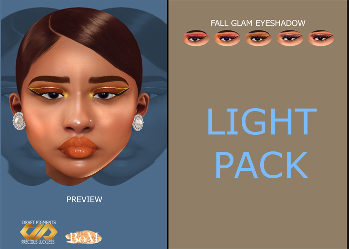 DRAFT Pigments. - Fall Glam Eyeshadow (Light Pack)