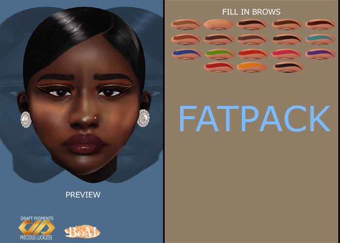 DRAFT Pigments. - Fill In Brows (FATPACK)