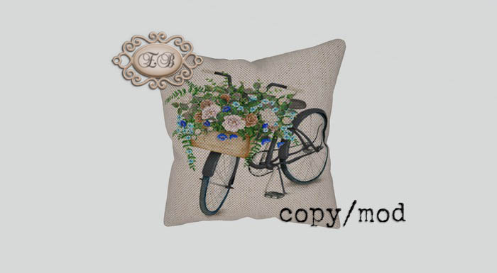 .:Ecce Bellus:. Farmer's market bike Pillow
