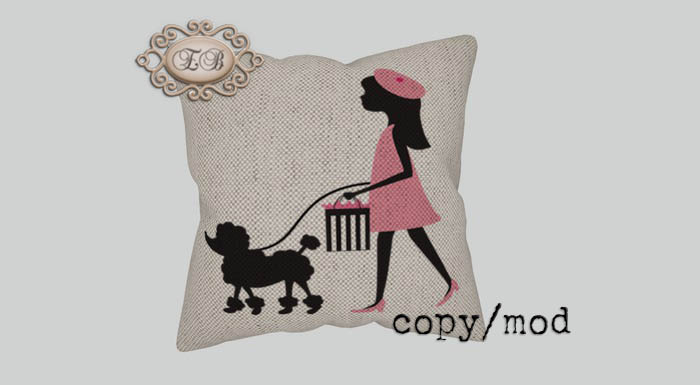 .:Ecce Bellus:. Paris girl  Pillow