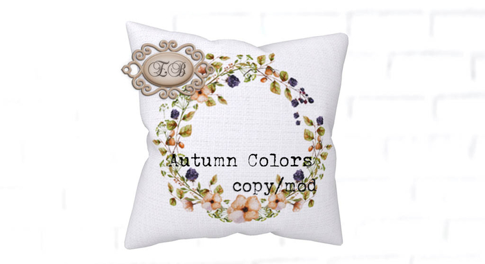 .:Ecce Bellus:. Autumn Colors Wreath Pillow