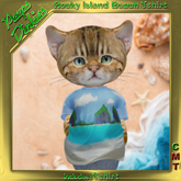 Peeps Dinkies Rocky Island Beach Tshirt