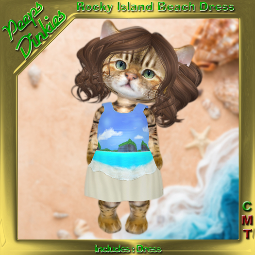 Peeps Dinkies Rocky Island Beach Dress