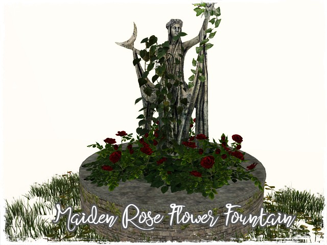 [AE] Garden Store - Maiden Rose Flower Fountain.
