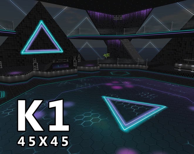 K1 - [Teal & Purple] - Disco Club - Size: 45x45 - [ADHIR] - BOX