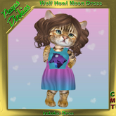 Peeps Dinkies Wolf Howl Moon Dress