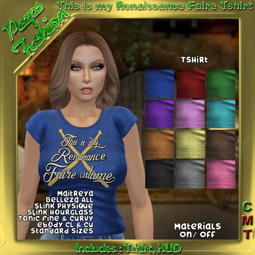 Peeps Fashion This is my Renaissance Tshirt Female