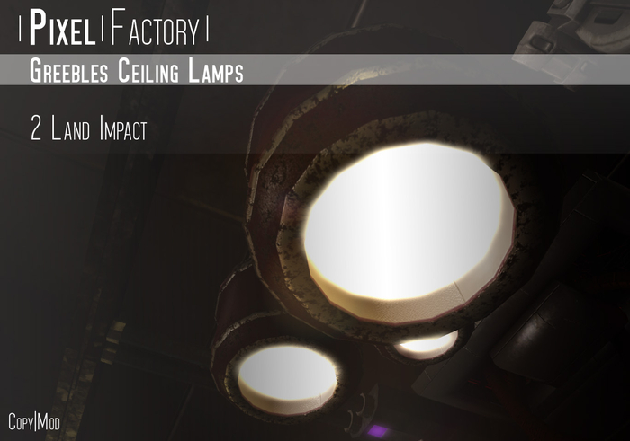 Pixel Factory - Greebles Ceiling Lamps - 2LI