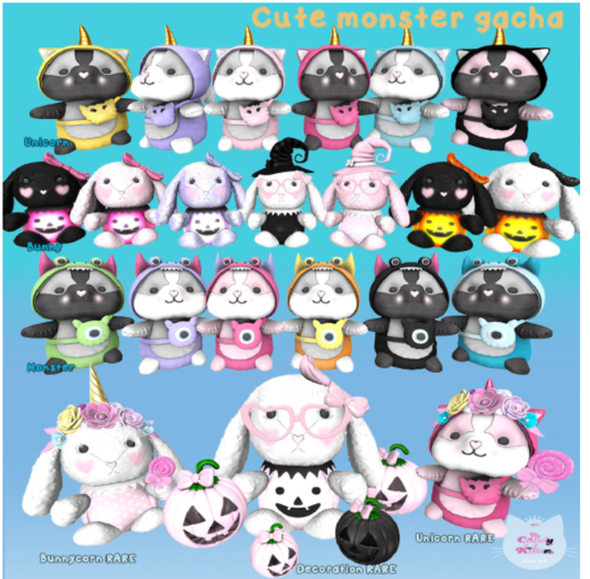*CK* Cute monster bunny decoration RARE