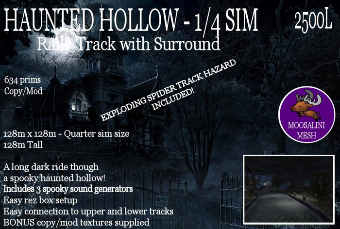 Haunted Hollow 1/4 sim Rally Track