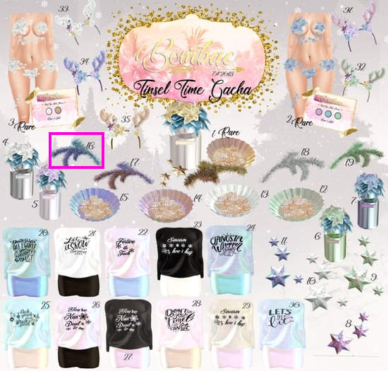 16. {Bombae} Tinsel Time Branch Purple