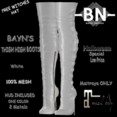BayN-NatioN-THIGH HIGH PEARL BOOTS (BNTB66) Maitrey (add)