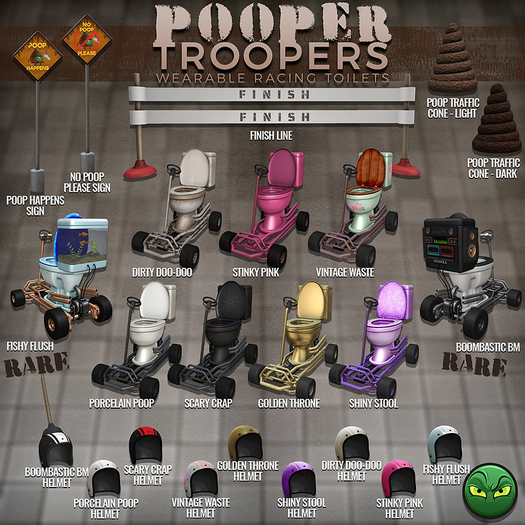 MadPea Pooper Troopers - Porcelain Poop Helmet
