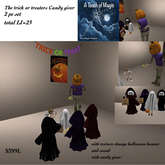 The Trick or Treaters Candy giver & banner-Box
