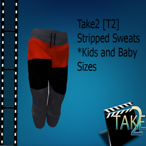 [T2}Striped Sweats