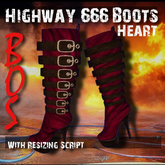 =BoS= Highway 666 Boots - Heart (box)
