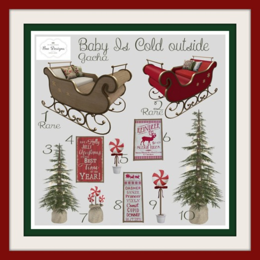 Bee designs Baby is Cold Outside Gacha  1 RARE