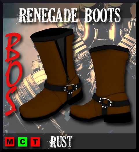 =BoS= Renegade Boots - Rust
