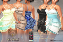 Nala Design: Veraluz Ruffle Dress - [Werewolf - Fox- Dog -Lion]