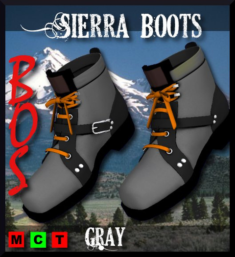 =BoS= Sierra Boots - Gray
