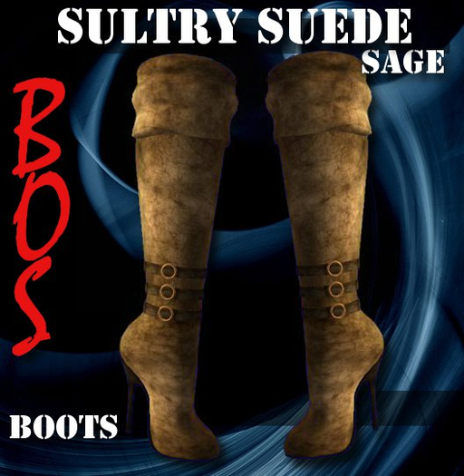 =BoS= Sultry Suede Boot - Sage (box)