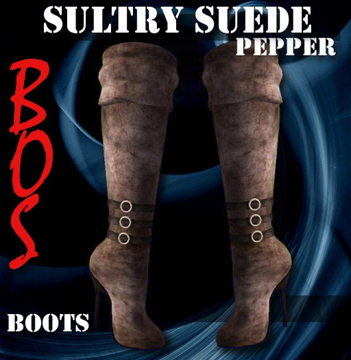 =BoS= Sultry Suede Boot - Pepper (box)