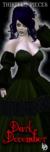 Dare Designs:  Dark December - chartreuse