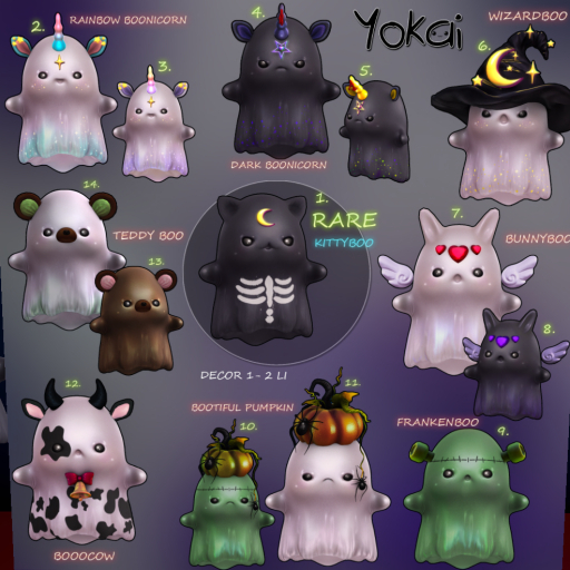 1. YOKAI - Happily Boo! - KittyBOO RARE