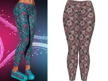 Kore Leggings [Sugarskull Rose] - Maitreya • Freya • Legacy