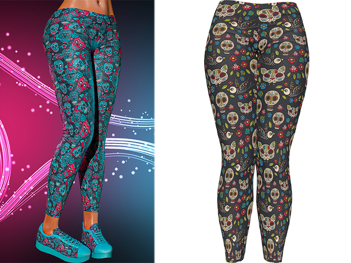 Kore Leggings [Sugarskull Sweet] - Maitreya • Freya • Legacy