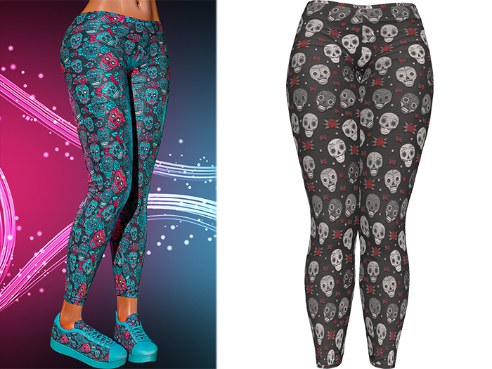 Kore Leggings [Sugarskull Romantic] - Maitreya • Freya • Legacy