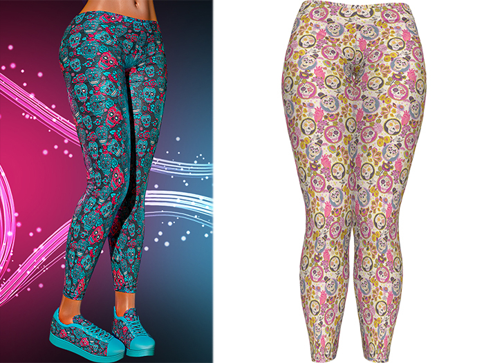 Kore Leggings [Sugarskull Vintage] - Maitreya • Freya • Legacy