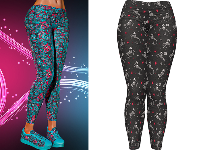 Kore Leggings [Sugarskull Unicorn] - Maitreya • Freya • Legacy