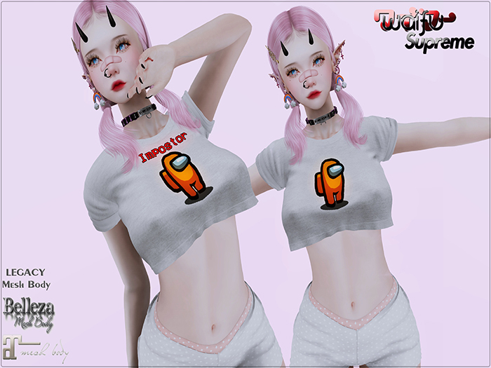 *Waifu Suprame* Orange Among Us Top