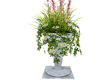 [AE} Garden Store - Marble Bird Bath Planter Sonja