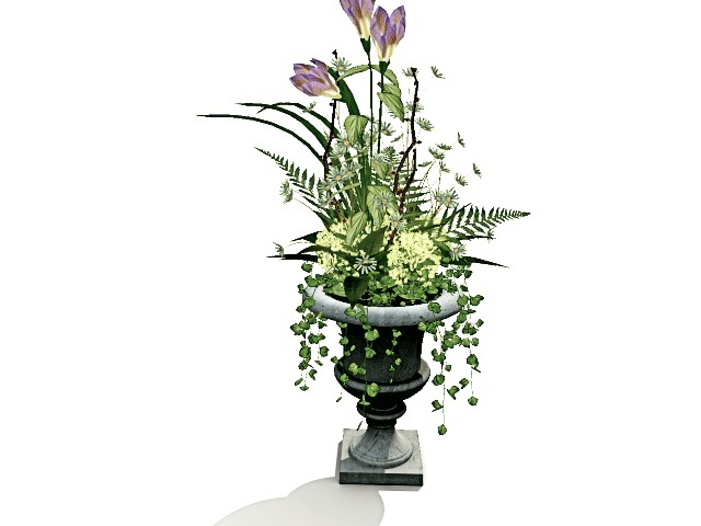 [AE} Garden Store - Stone Urn Planter Wimbleton